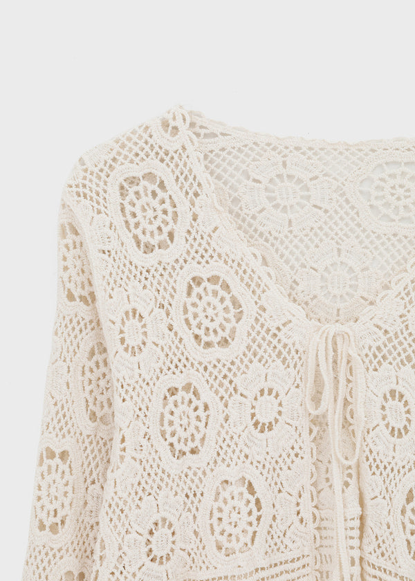 Kink Crochet Knit Cardigan