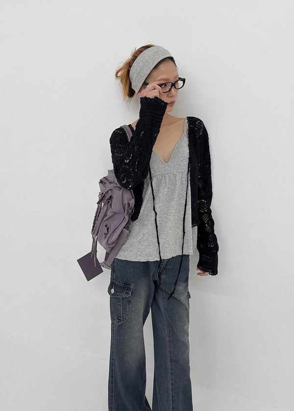 Edge Cargo Wide Bootcut Denim Pants
