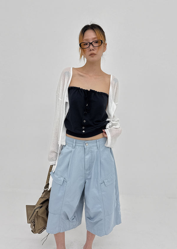 Paradox Button Tube Top