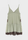 Caliber Satin Lace Mini Dress