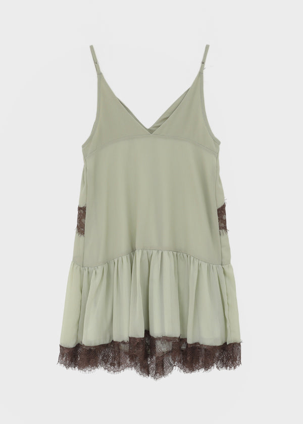 Caliber Satin Lace Mini Dress