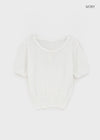 Mirage Henley Neck Summer Short Sleeve Knit