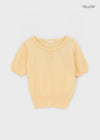 Mirage Henley Neck Summer Short Sleeve Knit