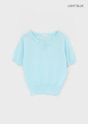 Mirage Henley Neck Summer Short Sleeve Knit
