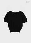 Mirage Henley Neck Summer Short Sleeve Knit