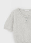Mirage Henley Neck Summer Short Sleeve Knit