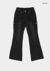 Edge Cargo Wide Bootcut Denim Pants