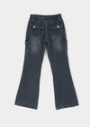 Edge Cargo Wide Bootcut Denim Pants