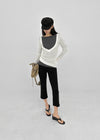 Kommel Deep V-Neck Tencel Long Sleeve Tee