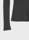 Kommel Deep V-Neck Tencel Long Sleeve Tee