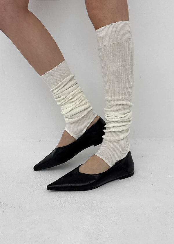 Kmit stiletto flat shoes