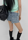 Clue distressed denim shorts
