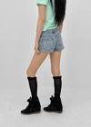 Clue distressed denim shorts