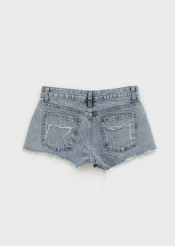 Clue distressed denim shorts
