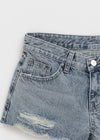 Clue distressed denim shorts
