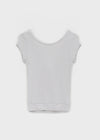 Puret V-neck Twisted Short Sleeve Tee