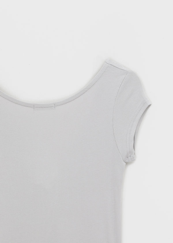 Puret V-neck Twisted Short Sleeve Tee