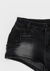 Kiya low-waisted denim shorts