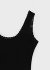 Locoring Deep U-Neck Tiered Mini Dress