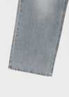 Landy button wide denim pants