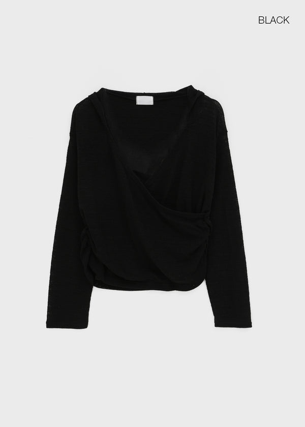 Tinka Wrap Long-Sleeve Hoodie