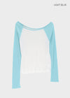 Tomerton Nagrang Off-Shoulder Long Sleeve T-Shirt
