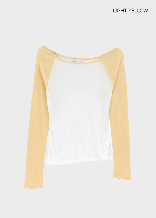 Tomerton Nagrang Off-Shoulder Long Sleeve T-Shirt