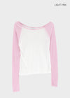 Tomerton Nagrang Off-Shoulder Long Sleeve T-Shirt