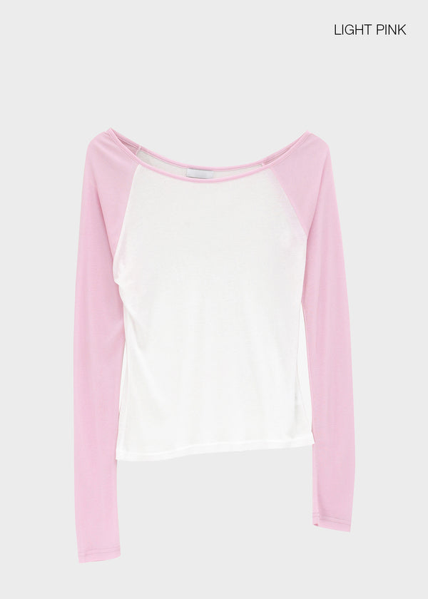 Tomerton Nagrang Off-Shoulder Long Sleeve T-Shirt