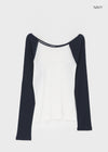 Tomerton Nagrang Off-Shoulder Long Sleeve T-Shirt