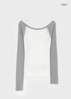 Tomerton Nagrang Off-Shoulder Long Sleeve T-Shirt