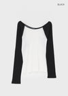 Tomerton Nagrang Off-Shoulder Long Sleeve T-Shirt