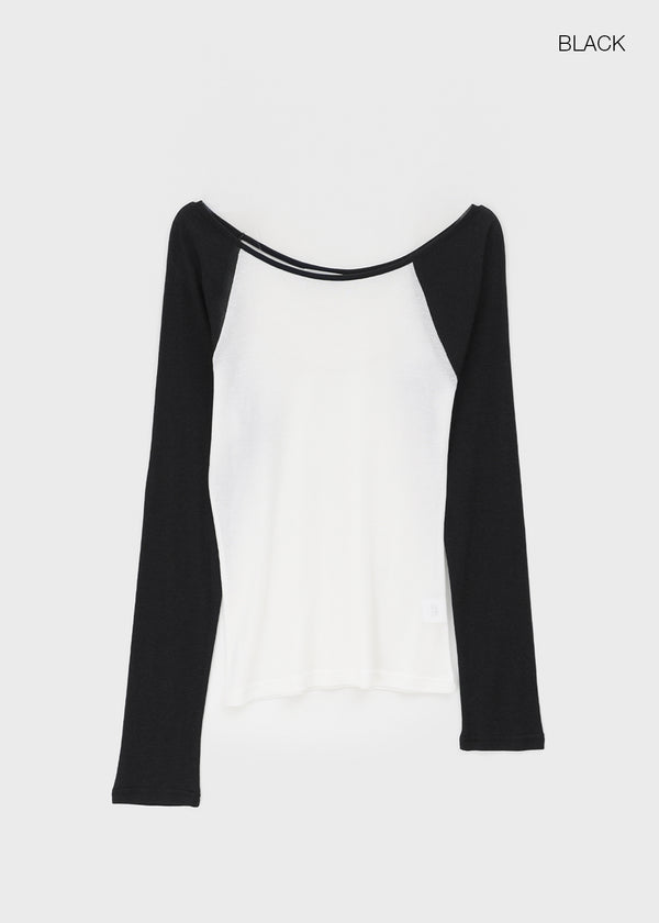 Tomerton Nagrang Off-Shoulder Long Sleeve T-Shirt