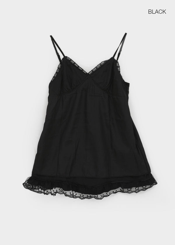 Pearl Lace Tiered Mini Dress