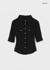 Ridoff pocket 5/8 sleeve shirt