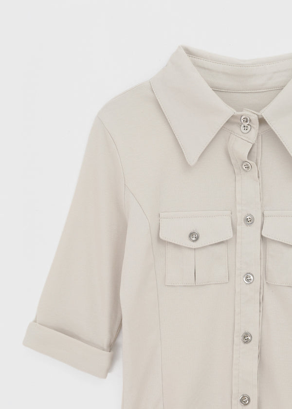 Ridoff pocket 5/8 sleeve shirt