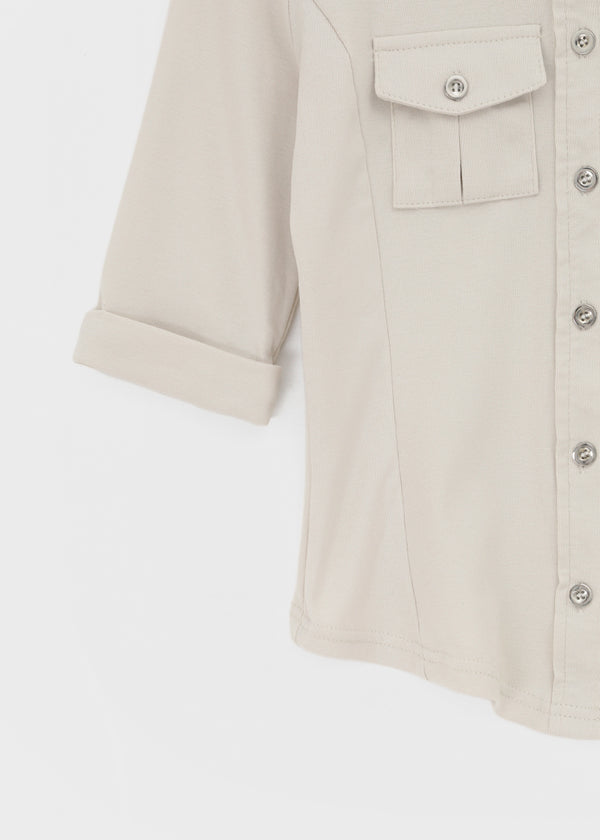 Ridoff pocket 5/8 sleeve shirt