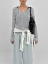 FKA Summer V-neck Long Sleeve Tee