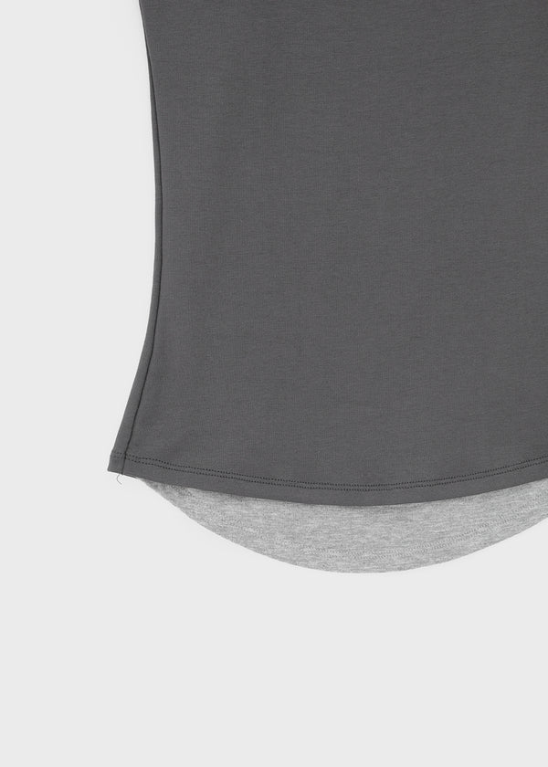 Luisha color-block layered sleeveless top