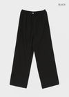 Titeon Linen Elastic Waist Wide Pants