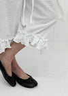 Heve Dot Frill 3/4 Length Capri Pants