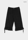 Heve Dot Frill 3/4 Length Capri Pants