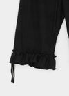 Heve Dot Frill 3/4 Length Capri Pants
