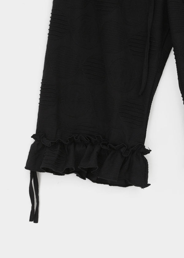 Heve Dot Frill 3/4 Length Capri Pants