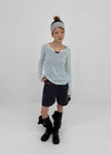 FKA Summer V-neck Long Sleeve Tee