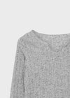 FKA Summer V-neck Long Sleeve Tee