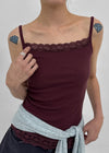 Monelli Lace Square Neck Sleeveless