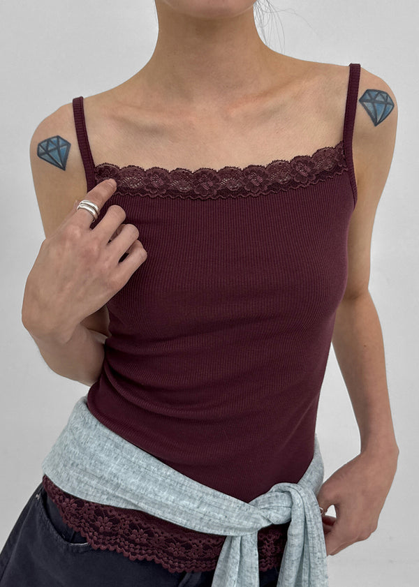 Monelli Lace Square Neck Sleeveless
