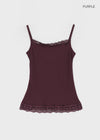 Monelli Lace Square Neck Sleeveless