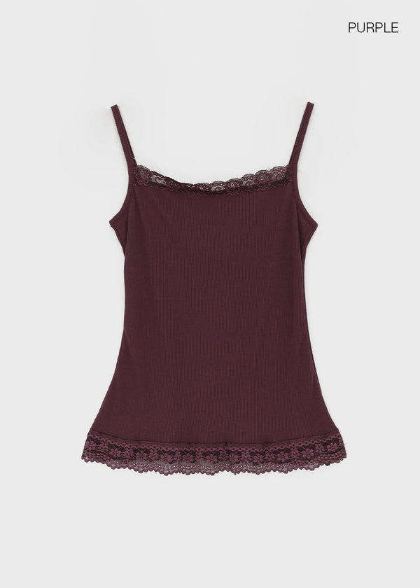 Monelli Lace Square Neck Sleeveless